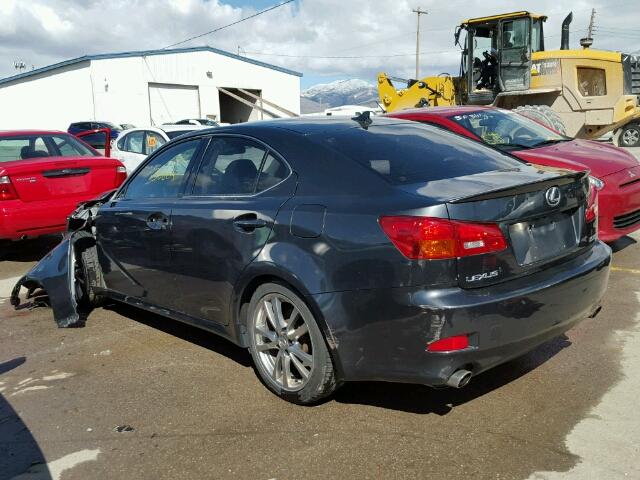 JTHBE262782014832 - 2008 LEXUS IS 350 GRAY photo 3