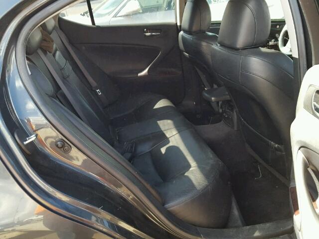 JTHBE262782014832 - 2008 LEXUS IS 350 GRAY photo 6