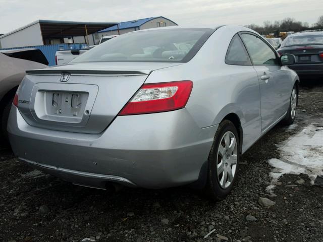 2HGFG116X8H518222 - 2008 HONDA CIVIC LX SILVER photo 4