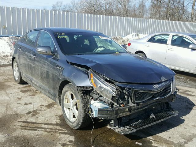 KNAGM4A79F5570187 - 2015 KIA OPTIMA LX GRAY photo 1