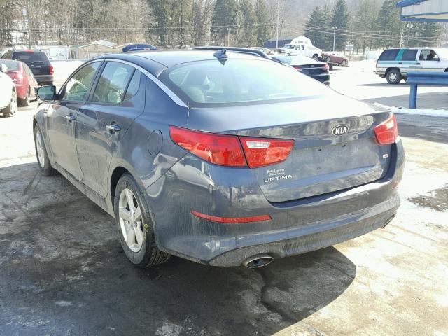 KNAGM4A79F5570187 - 2015 KIA OPTIMA LX GRAY photo 3