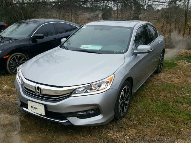 1HGCR3F89HA035239 - 2017 HONDA ACCORD EXL SILVER photo 2