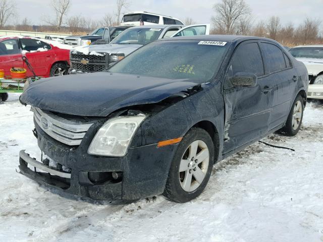 3FAHP07188R243425 - 2008 FORD FUSION SE BLACK photo 2