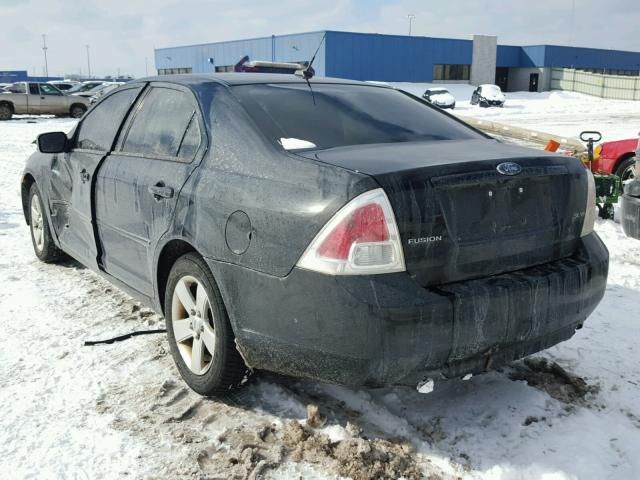 3FAHP07188R243425 - 2008 FORD FUSION SE BLACK photo 3