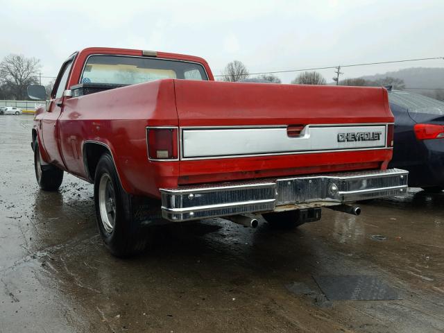 1GCDC14H7GF422093 - 1986 CHEVROLET C10 RED photo 3