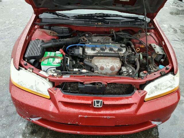 JHMCG6690YC016287 - 2000 HONDA ACCORD SE RED photo 7