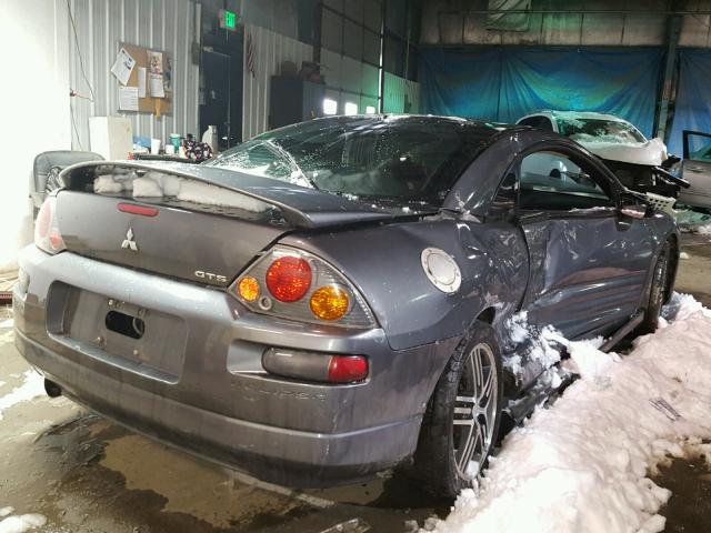 4A3AC74H73E163866 - 2003 MITSUBISHI ECLIPSE GT GRAY photo 4