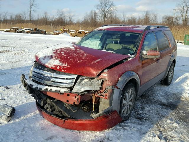 1FMDK02W19GA03518 - 2009 FORD TAURUS X S RED photo 2