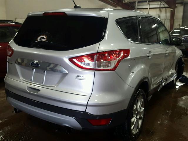 1FMCU9HX4DUA59652 - 2013 FORD ESCAPE SEL SILVER photo 4