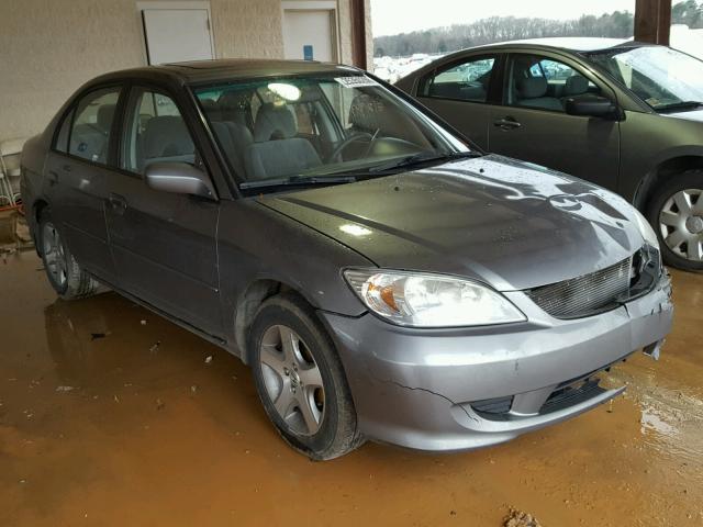 2HGES267X5H515687 - 2005 HONDA CIVIC EX GRAY photo 1