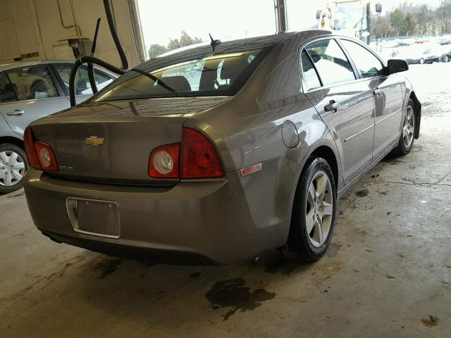 1G1ZB5EB0AF317454 - 2010 CHEVROLET MALIBU LS ყავისფერი ფოტო 4