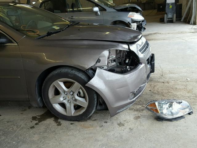 1G1ZB5EB0AF317454 - 2010 CHEVROLET MALIBU LS ყავისფერი ფოტო 9