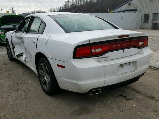 2C3CDXAG2CH205202 - 2012 DODGE CHARGER PO WHITE photo 3