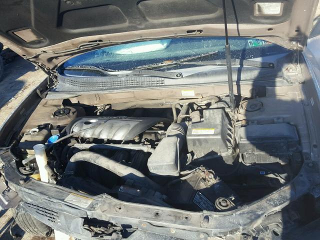 5NPET46C37H281777 - 2007 HYUNDAI SONATA GLS GOLD photo 7