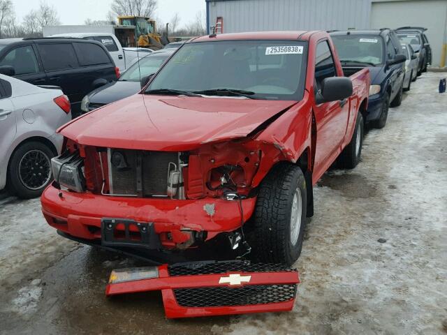 1GCCS249188199634 - 2008 CHEVROLET COLORADO L RED photo 2