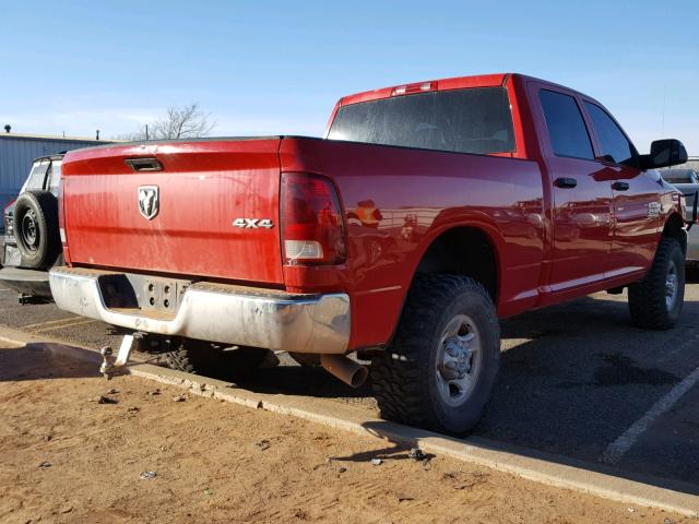 3C6UR5CL8DG551263 - 2013 RAM 2500 ST RED photo 4