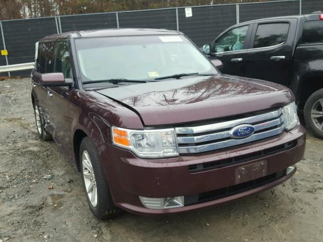 2FMGK5CC4BBD20317 - 2011 FORD FLEX SEL BURGUNDY photo 1