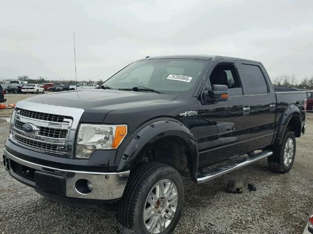 1FTFW1EF6DFA45443 - 2013 FORD F150 SUPER BLACK photo 2