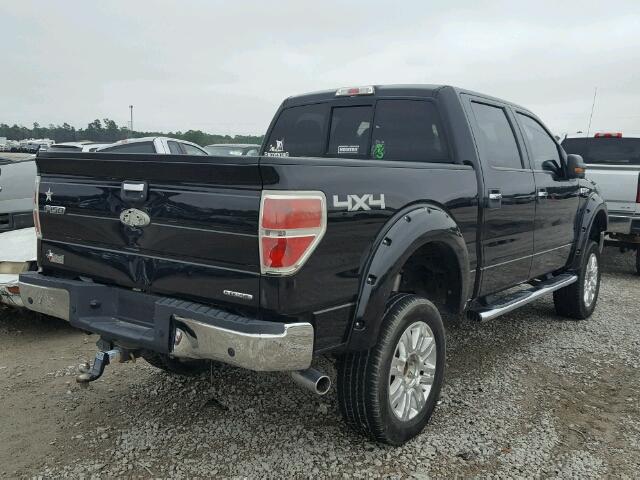 1FTFW1EF6DFA45443 - 2013 FORD F150 SUPER BLACK photo 4