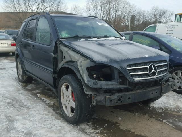 4JGAB74E01A251105 - 2001 MERCEDES-BENZ ML 55 BLACK photo 1