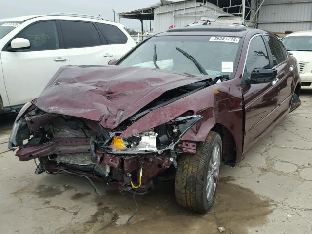 1HGCP3F89CA036910 - 2012 HONDA ACCORD EXL MAROON photo 2