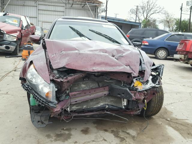 1HGCP3F89CA036910 - 2012 HONDA ACCORD EXL MAROON photo 9