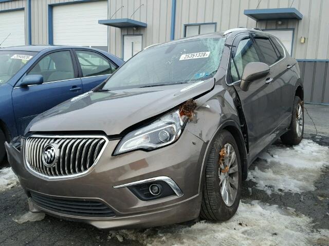 LRBFXBSA0HD069894 - 2017 BUICK ENVISION E BROWN photo 2