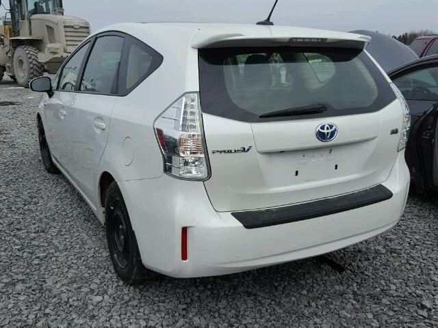 JTDZN3EU2D3192354 - 2013 TOYOTA PRIUS V WHITE photo 3