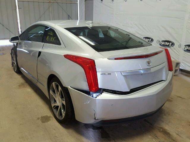 1G6RR1E43EU601419 - 2014 CADILLAC ELR LUXURY SILVER photo 3