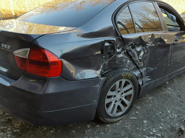 WBAVB17576NK35396 - 2006 BMW 325 I AUTO GRAY photo 9