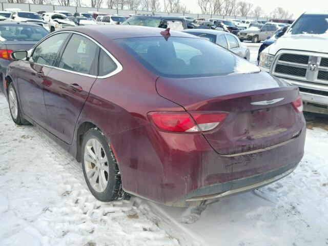 1C3CCCAB5GN174542 - 2016 CHRYSLER 200 LIMITE RED photo 3