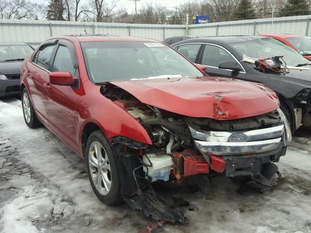 3FAHP0HA7CR308482 - 2012 FORD FUSION SE RED photo 1