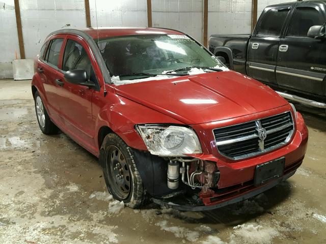 1B3HB48B17D287119 - 2007 DODGE CALIBER SX RED photo 1