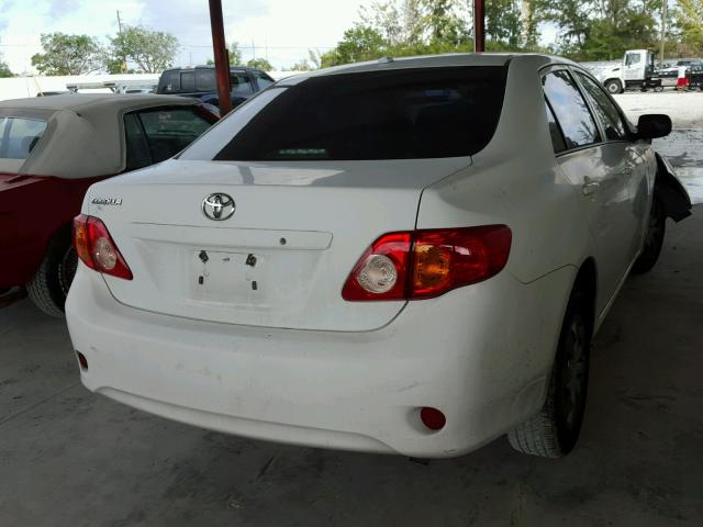 1NXBU4EE7AZ190376 - 2010 TOYOTA COROLLA BA WHITE photo 4