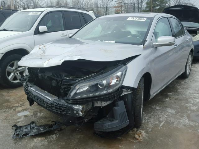 1HGCR3F82EA019878 - 2014 HONDA ACCORD EXL SILVER photo 2