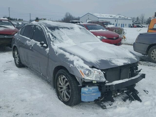 JNKBV61F58M262275 - 2008 INFINITI G35 GRAY photo 1