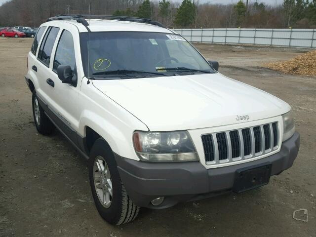 1J4GX48S44C268717 - 2004 JEEP GRAND CHER WHITE photo 1