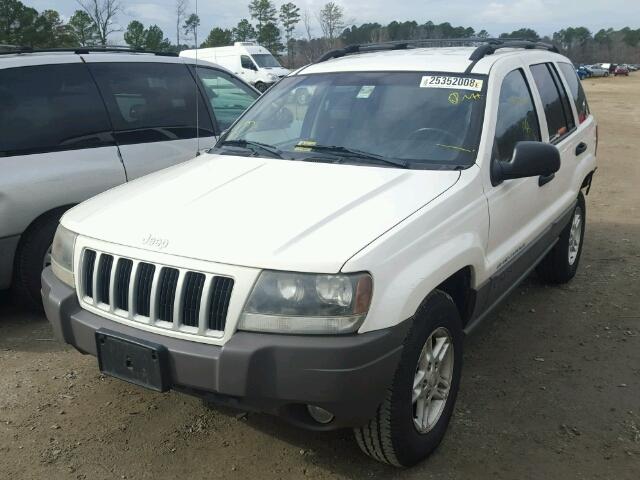 1J4GX48S44C268717 - 2004 JEEP GRAND CHER WHITE photo 2