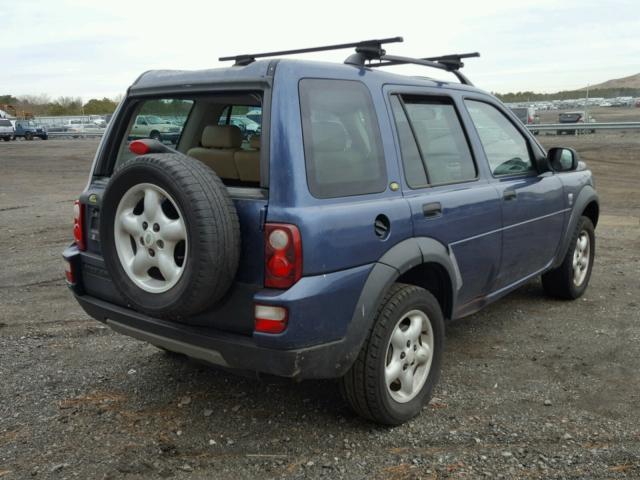 SALNY22285A444102 - 2005 LAND ROVER FREELANDER BLUE photo 4