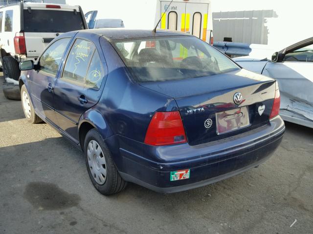 3VWRK69M53M001945 - 2003 VOLKSWAGEN JETTA GL BLUE photo 3