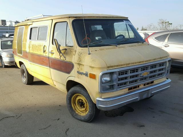 CGL258U131317 - 1978 CHEVROLET VAN YELLOW photo 1