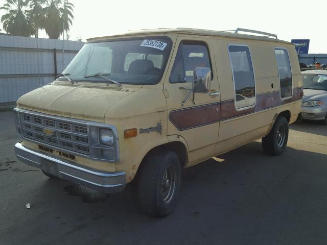 CGL258U131317 - 1978 CHEVROLET VAN YELLOW photo 2