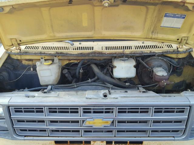 CGL258U131317 - 1978 CHEVROLET VAN YELLOW photo 7