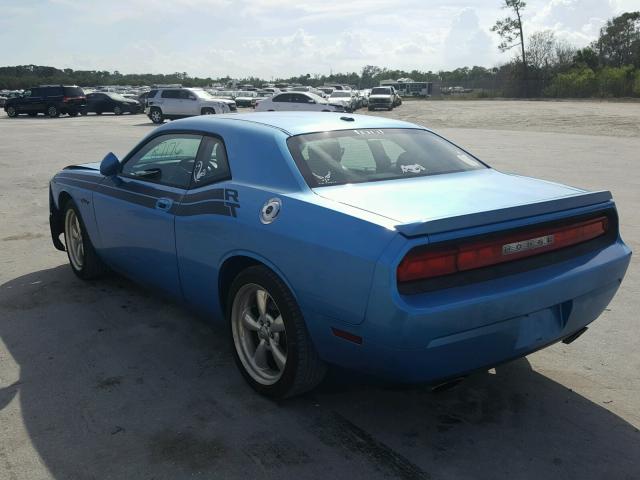 2B3LJ54T79H636050 - 2009 DODGE CHALLENGER BLUE photo 3