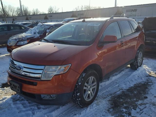 2FMDK48C57BB16347 - 2007 FORD EDGE SEL ORANGE photo 2