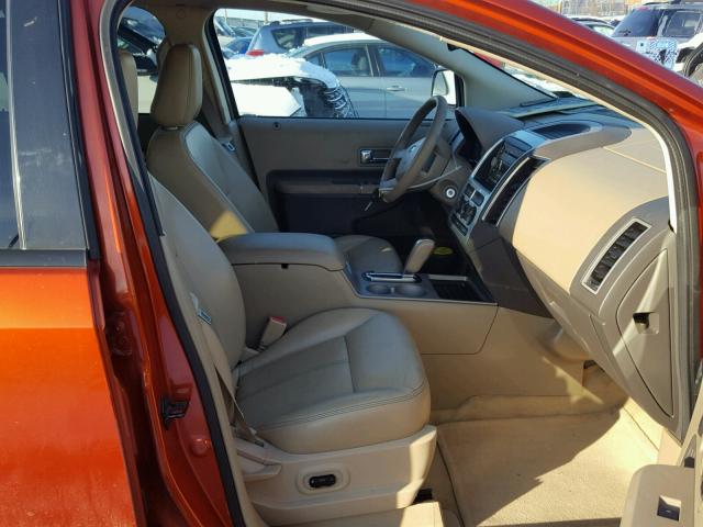 2FMDK48C57BB16347 - 2007 FORD EDGE SEL ORANGE photo 5