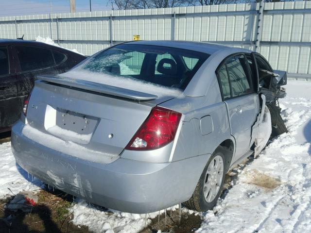 1G8AJ52F83Z178491 - 2003 SATURN ION LEVEL SILVER photo 4