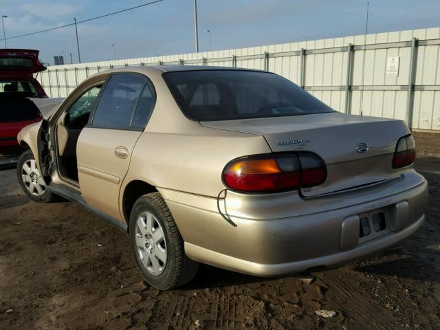 1G1ND52JX16260264 - 2001 CHEVROLET MALIBU GOLD photo 3