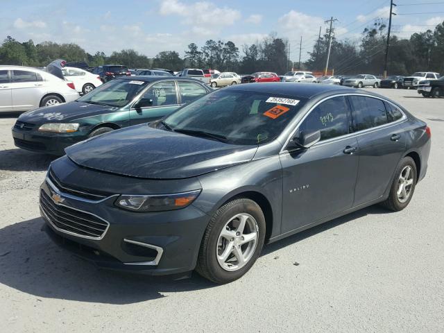 1G1ZB5ST2HF191248 - 2017 CHEVROLET MALIBU LS GRAY photo 2