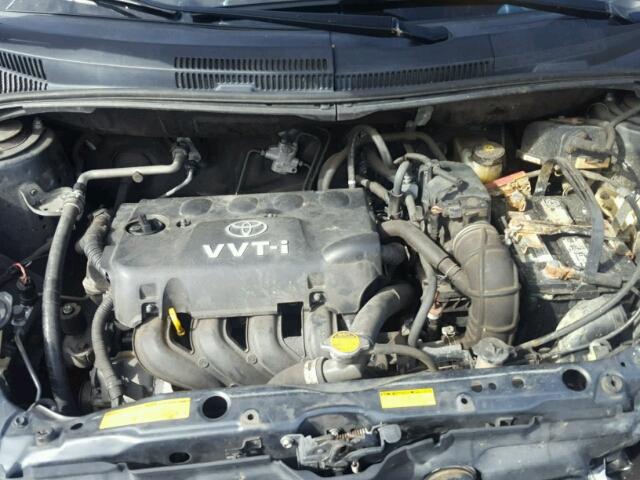 JTKKT624765011018 - 2006 TOYOTA SCION XA BLACK photo 7